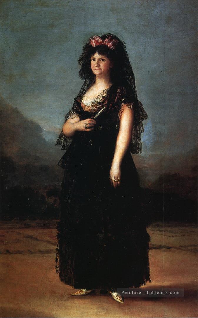 La reine Maria Luisa portant une Mantilla Francisco de Goya Peintures à l'huile
